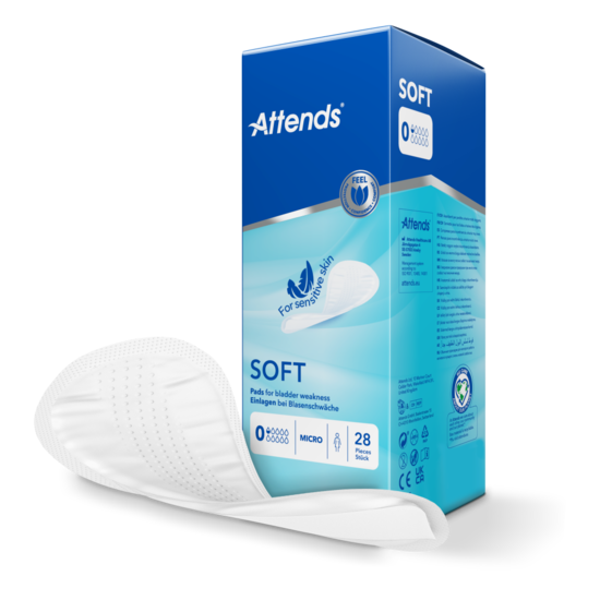 Inkontinensskydd Attends Soft 0 Micro 28st/fp